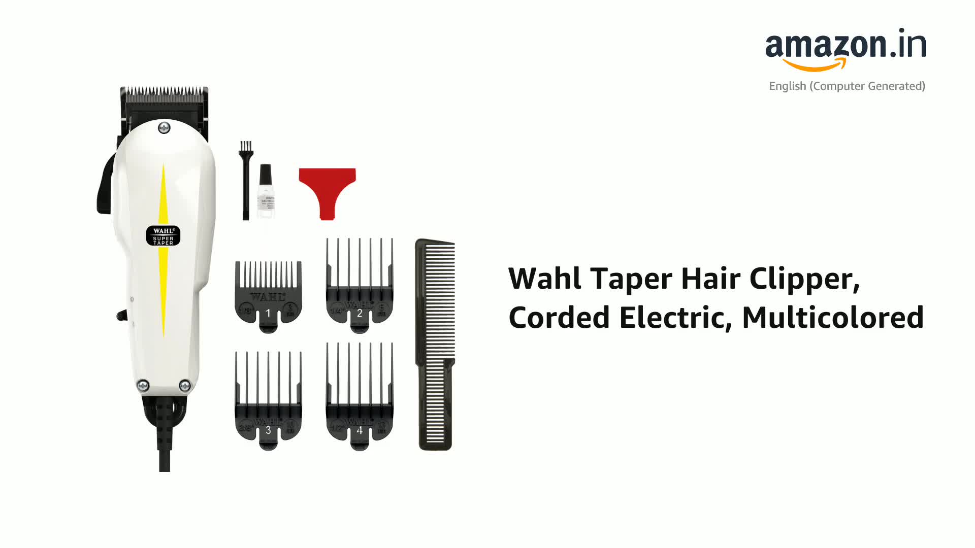 Wahl Unisex Taper Hair Clipper, Corded Electric Hair Clipper